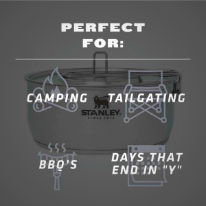 Stanley Adventure Even-Heat 1.9 QT 6-Piece Cookware Set for Camping & Kitchen