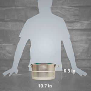 Stanley Adventure Full Kitchen Base Camp Cookware Set - 21-Piece Stainless Steel Camping Cookset for Outdoor Cooking