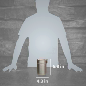 Stanley Adventure Nesting Two Cup Cookware Set - Compact Camping Pot with Insulated Cups for Outdoor Meals