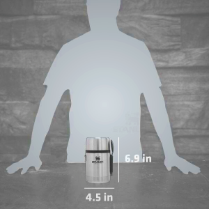 Stanley Adventure 18oz Stainless Steel Food Jar with Spork - Keeps Meals Hot & Cold for 12 Hours