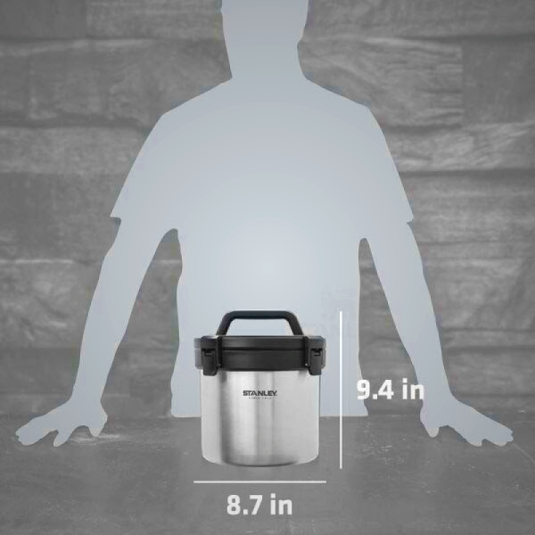 Stanley Adventure Stay Hot Camp Crock - 3QT Leakproof Vacuum Insulated Cookware for Outdoor Adventures