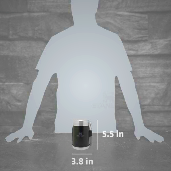 Stanley Classic Legendary 14oz Food Jar with Spork - Hot & Cold Insulated Container