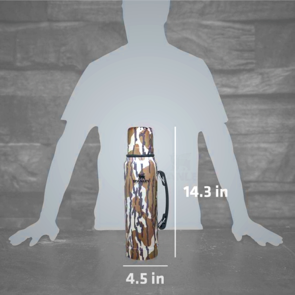 Stanley Heritage Classic Bottomland 1.1 QT Vacuum Bottle - Keeps Drinks Hot or Cold for 24 Hours